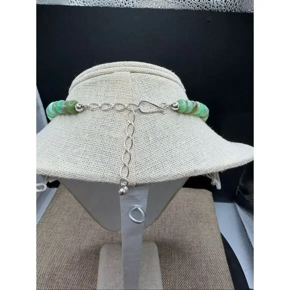 Jay King Green Gemstone & Sterling Silver Beaded Necklace - Picture 2 of 8